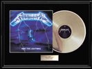 METALLICA RIDE THE LIGHTNING WHITE GOLD  PLATINUM TONED RECORD LP NON RIAA AWARD