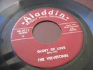 HEAR Velvetones 45 Glory Of Love/I Love Her So ALADDIN 3372 doo wop R&B