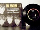 THE BEATLES 7 Inch 45 Do you want to know a secret_thank u girl 1964 Vee Jay PS