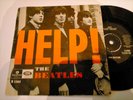 Very rare The Beatles single 45 Help  Parlophone Sweden Exc/Exc