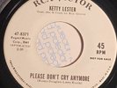 RARE NORTHERN SOUL FUNK 45 kETTY LESTER PLEASE DON'T CRY RCA PROMO W/SLEEVE
