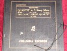 CAPET QUARTET BEETHOVEN QUARTET C SHARP OP 131.. COLUMBIA 78 RPM 5 x 12