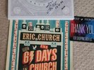 Eric Church Signed 3 record set + autographed 61 Days poster RARE Christmas gift
