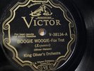 NM Clean Copy King Oliver's Orchestra VICTOR 38134 Boogie Woogie/Mule Face Blues