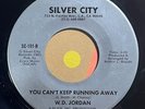 modern soul boogie 7” W.D. JORDAN You Can’t Keep Running HEAR Silver City 1982