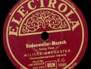 MILITÄR-ORCHESTER Badenweiler-Marsch / Deutschlandlied Schellackplatte S6577