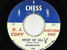 Doo-Wop 45 - Moonglows - Most Of All/She's Gone - Chess - mp3 - rare promo
