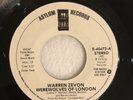 WARREN ZEVON - WEREWOLVES OF LONDON, ASYLUM E-45472, PROMO 45 RPM, S & M, 1978
