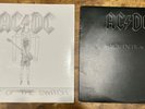 AC/DC Back in Black & Sealed Flick of the Switch vinyl record LPs Angus Young