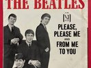 THE BEATLES PLEASE PLEASE ME & FROM ME TO YOU VJ VEE JAY 581 SLEEVE ONLY VG -