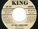 ADMIRALS - Left With A Broken Heart / Oh Yes - KING - Doo Wop R&B 45