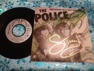 STING autograph vinyl 7' MESSAGE IN A BOTTLE signed live POLICE concert reunion