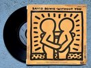 David Bowie vinyl records 7 inch Keith Haring Cover rare