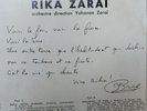 Rika Zaraï chante Israel 25cm pressage 1964 Dédicace Jacques Brel hebrew jewish