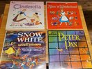 Walt Disney DQ Vinyl LP  Alice in Wonderland, Snow White, Peter Pan, Cinderella