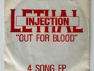 Lethal Injection Out For Blood 4 Song Ep 33 rpm American Metal Records V. Rare