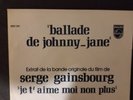 JE T'AIME MOI NON PLUS Film Serge GAINSBOURG Vinyle 45T 7