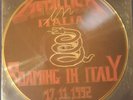METALLICA ROAMING IN ITALY 17.11.1992 PICTURE DISK VINILE