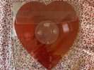 lana del rey love/lust for life heart shaped vinyl record