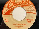 Checker 843 Dale Hawkins - Four Letter Word / See Soon Baboon PROMO 7
