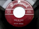 ROCKABILLY- WAYLON JENNINGS w/ BUDDY HOLLY- WHEN SIN STOPS - EX+ 45 RPM RECORD