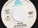 GIL SCOTT-HERON Willing *VINYL* not styrene RARE promo 45 modern soul disco HEAR