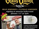 Glass Onion Knives Out Mystery Rian & Nathan Johnson signed le1k vinyl record lp