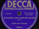 SCARCE BLUES 78 Blind Boy Fuller 