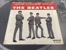 The Beatles she loves you vintage 45 rpm record + picture sleeve Ex condition