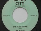 R&B Doo Wop Bay Area THE PAGANS Bad Man Brown / Lover's Plea  MUSIC CITY 45 HEAR