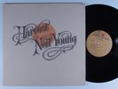 NEIL YOUNG Harvest REPRISE LP VG++ textured gatefold w/ lyric poster s