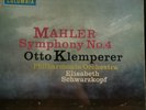 COLUMBIA SAX 2441 UK ED1 MAHLER - SYMPHONY NO 4 *OTTO KLEMPERER*
