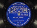78 RPM -- Bumble Bee Slim ((Charlie McCoy & Scrapper), Decca 7101,  E/EE- Blues