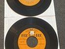 2 DELL / DEL VIKINGS 45 RECORDS   FEE BEE 205 & 215   Come Go / Whispering Bells