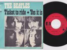 The BEATLES * Ticket To Ride * 1973 French REISSUE 45 * Flash Back Series * Uniq