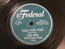 R&B JAMES BROWN FAMOUS FLAMES Please, Please, Please FEDERAL 12258 OS