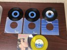 Four blondie vinyl singles Circa 1980s   Picture this Yellow Vinyl