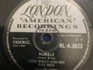 78 rpm rec-R’n’R-Link Wray-Rumble/The Swag