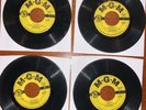 4 VG+ HANK WILLIAMS Extended Play 45s on MGM Kaw-Liga, Jambalaya Cold Cold Heart