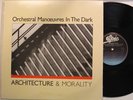 Orchestral Manoeuvres In The Dark (Omd) Lp Architecture & Morality On Epic - Nm