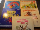 5 movie soundtrack LP lot,Bedknobs,Wizard Of Oz,Mary Poppins,Chitty,Dr. Dolittle