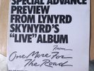 Lynyrd Skynyrd Special Advance Preview RARE PROMO One More From The Road VG+ LP