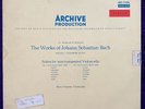 BACH Solo Cello Suites PIERRE FOURNIER / Archiv ARC 73186 Red Stereo EX/EX