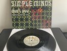 SIMPLE MINDS Don’t You Forget About Me 12” SINGLE VG+ VINYL