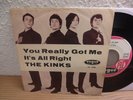 The Kinks – You Really Got Me / It's All Right 1964 Vinyl, 7