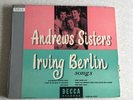 78 rpm 1948' Jukebox Record Set Andrew Sisters Irving Berlin Songs Nice Cover E+