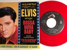 Elvis Presley / Bossa Nova Baby & Witchcraft / RCA Red Vinyl 45 w PS / Mint