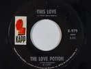 Sweet Soul/Popcorn 45 LOVE POTION This Love / Moby Binks on Kapp