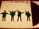 The Beatles HELP   Japanese RED colored vinyl LP Odeon pressing