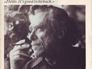 LP Charles Bukowski Hello. Its Good To Be Back. +POSTER Zweitausendeins